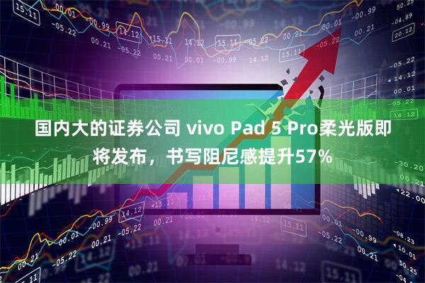 国内大的证券公司 vivo Pad 5 Pro柔光版即将发布,书写阻尼感提升57%